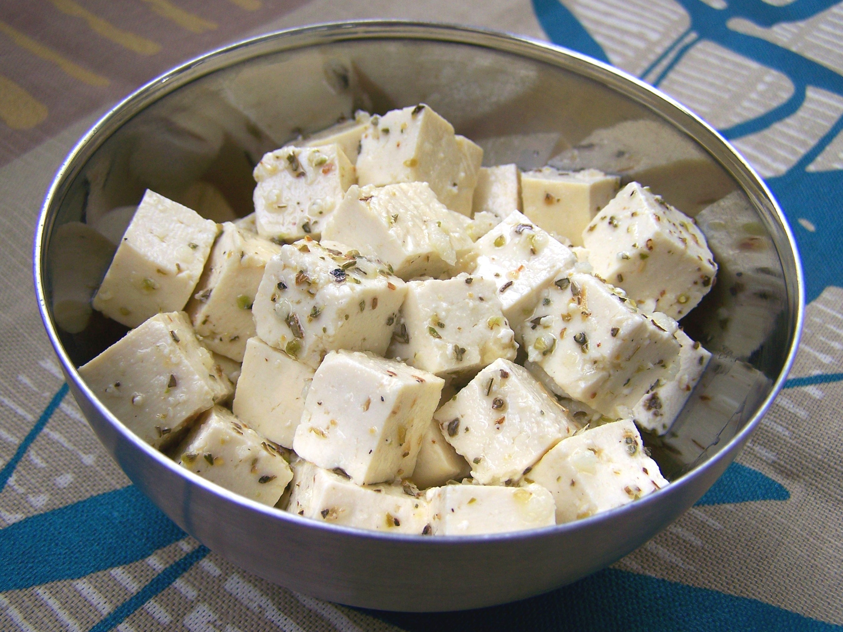 Tofu feta, vegan