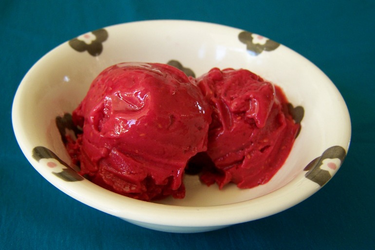 Low carb instant fruity ice cream LowCarb Vegan