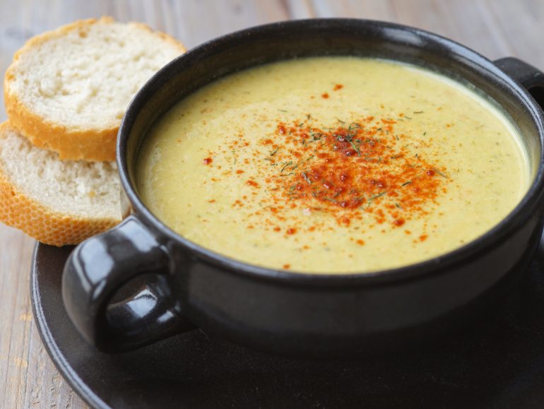 Vegan cheese soup, low carb